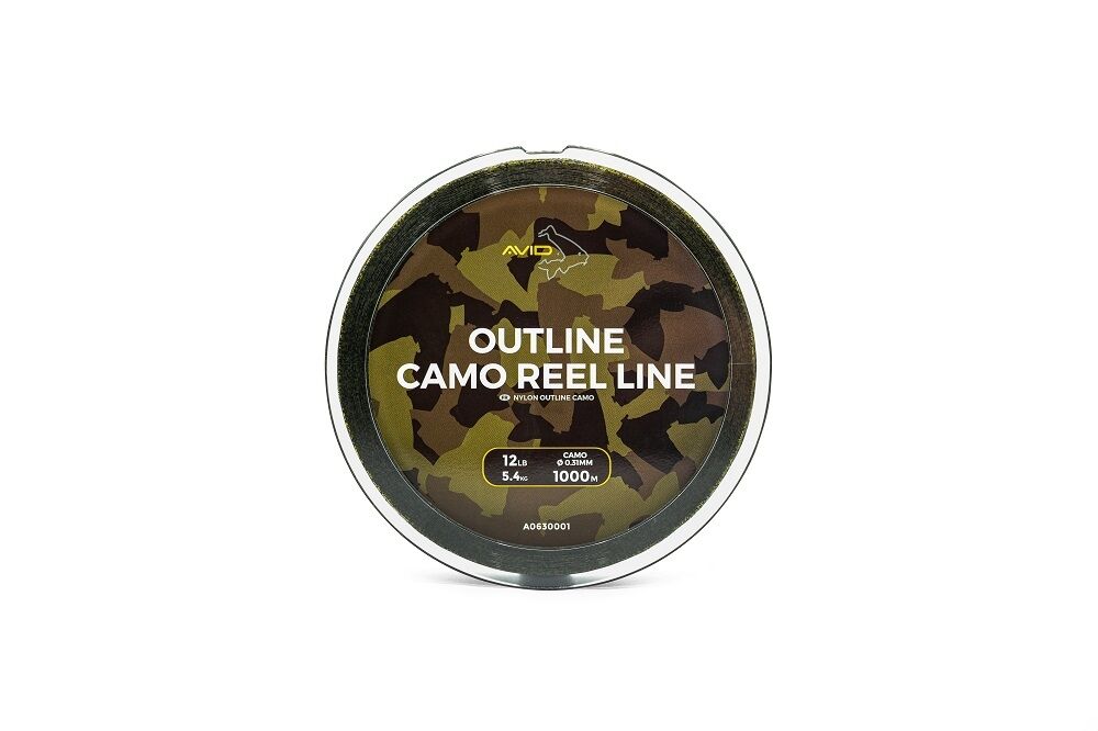 Avid Green - Outline Camo Reel Line-18Lb-1000M