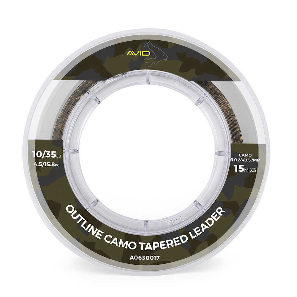 Avid - Outline Camo Tapered Leader-12Lb
