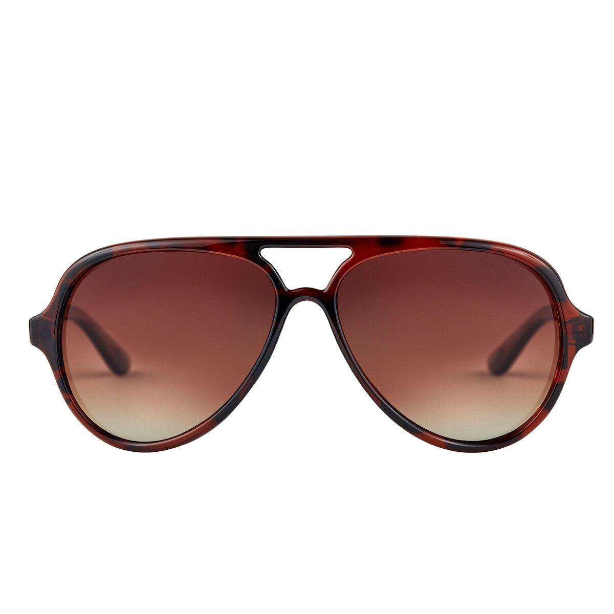 Fortis Black/Brown/Light - Aviator Tortoise Polarised Sunglasses
