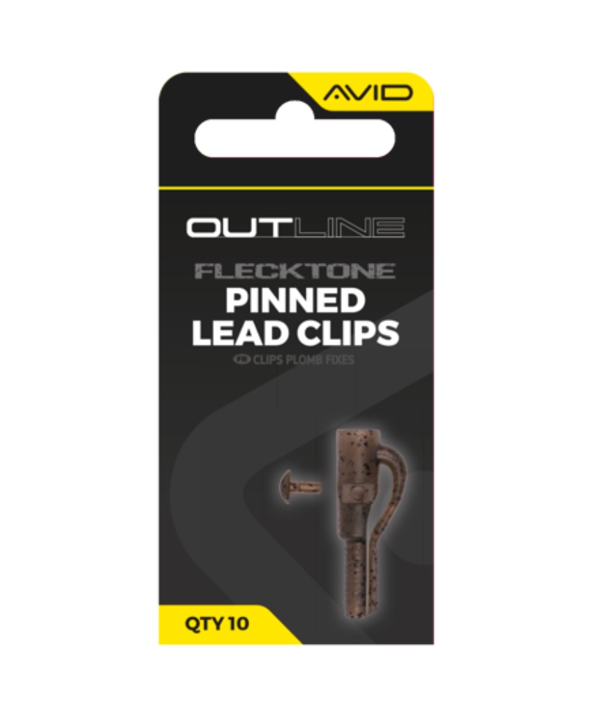 Avid Green - Outline Flecktone Pinned Lead Clips