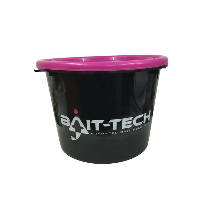 Bait Tech - Groundbait Bucket & Lid - Black/Pink