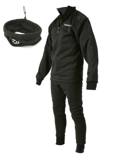 Daiwa - Black Sleepskin Thermal Suit + Neckwarmer
