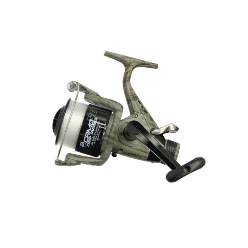 Angling Pursuits - Camo 60 - 3BB Carp Runner Reel with 12lb Line and Spare Spool Angling Pursuits - Camo 60 - 3BB Carp Runner Reel with 12lb Line and Spare Spool
