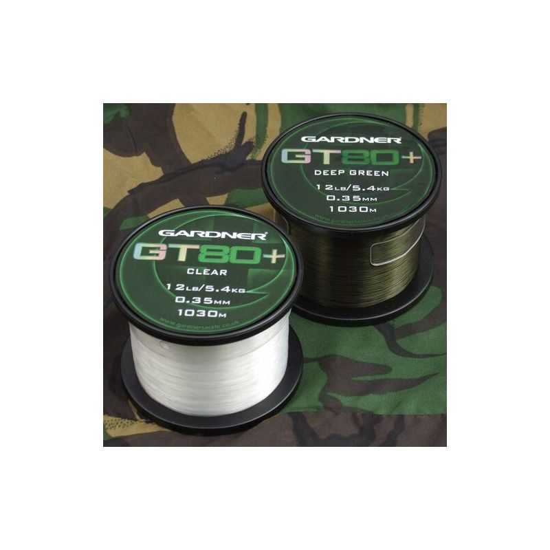 Ligne De Pêche Principale Gardner GT80+ - Pour Carpe, Brochet, Barbeau, Brème, Tanche - Résistante à L'abrasion