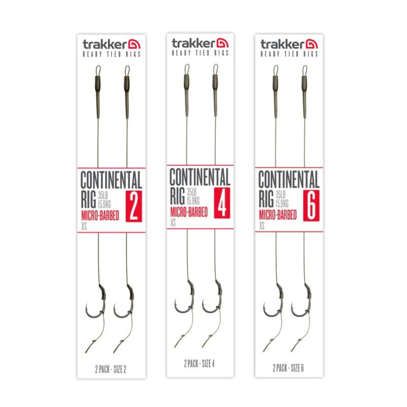 Trakker - Continental Ready-Tied Rigs 2 Pack (Micro Barbed)