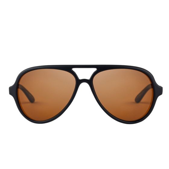 Fortis - Aviator Black Polarised Sunglasses