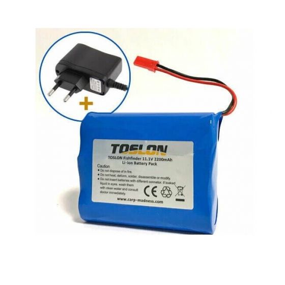 Toslon - Toslon Fishfinder Internal Battery And Charger (Fits TF500, TF640, TF650, TF740)