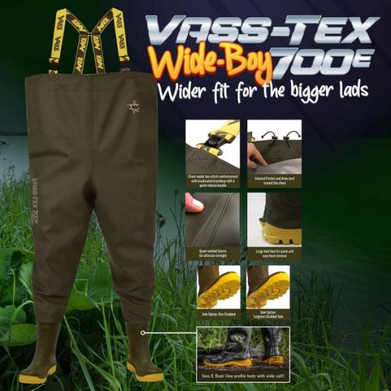 Vass - Vass-Tex 700E 'Wide-Boy' Edition Chest Waders