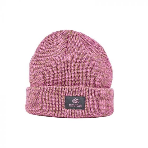 Navitas - Women's Green and Pink Lily Beanie Hat
