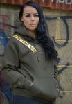 VASS - Embroided Hoodie With Yellow Strap - Khaki edition