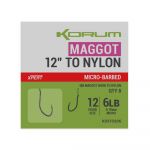 Korum - Xpert Maggot - To Nylon 12"/30Cm