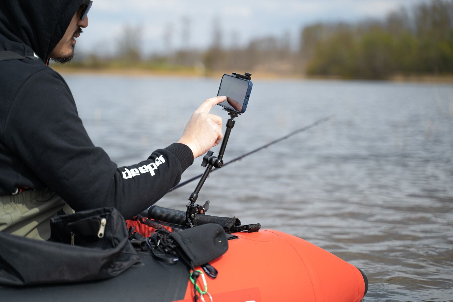 Deeper Boat Phone Holder