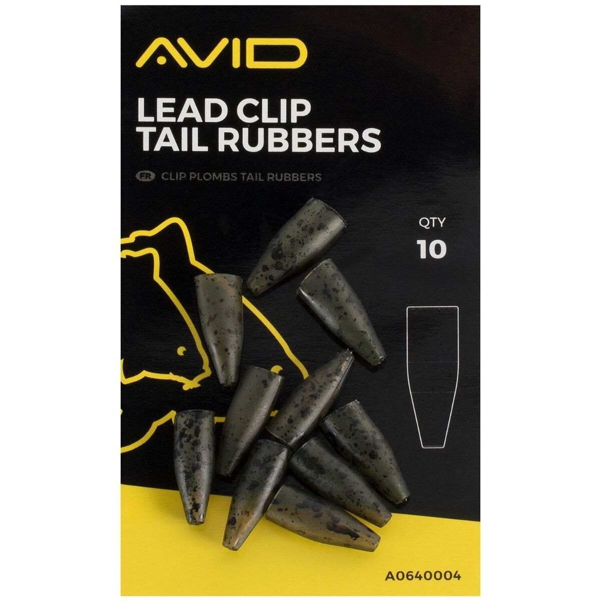 Avid Outline LEAD CLIP Tail Rubber 10st. 