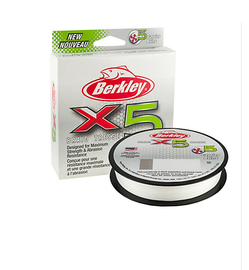 Berkley X5 Low Viz Trèfle Vert - Tresse 20 Lb / 150 M - 1486715-P