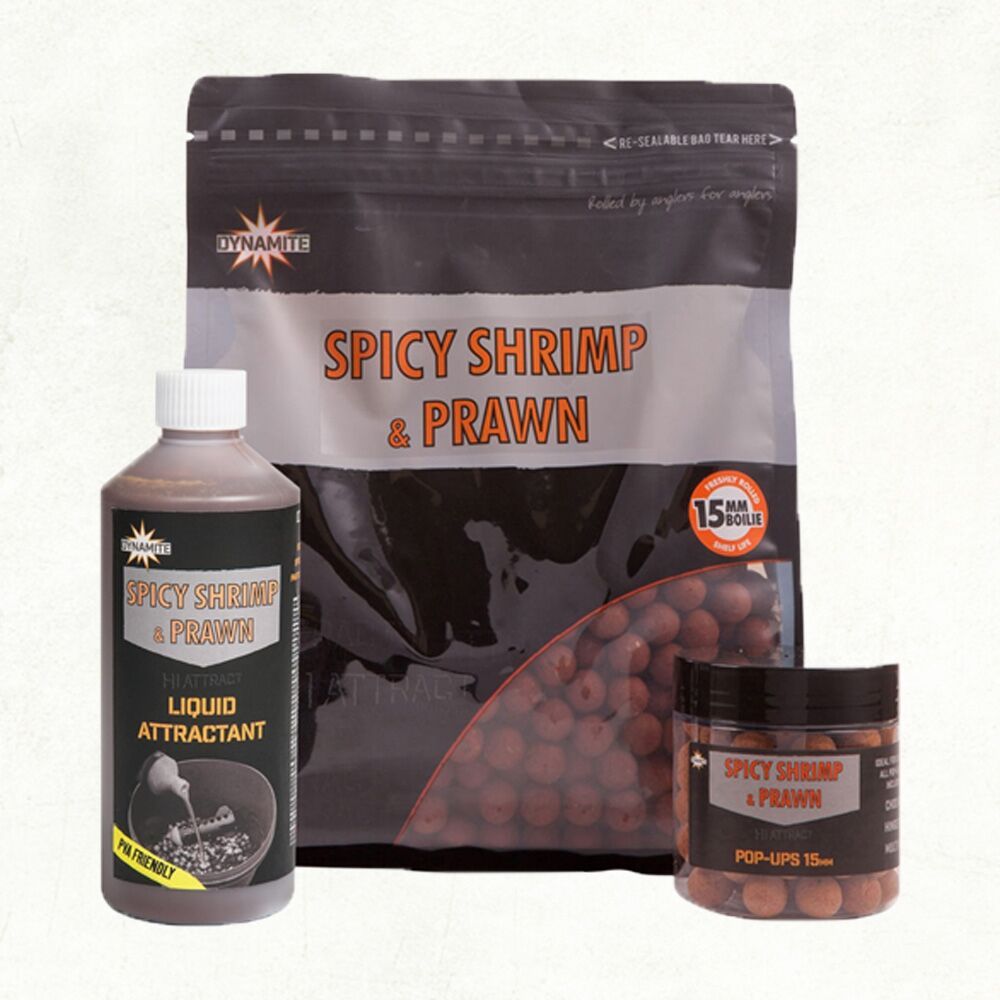 Dynamite Baits Spicy Shrimp and Prawn Shelf Life Boilie