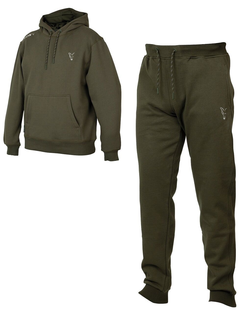 FOX COLLECTION GREEN & SILVER LIGHTWEIGHT JOGGERS 