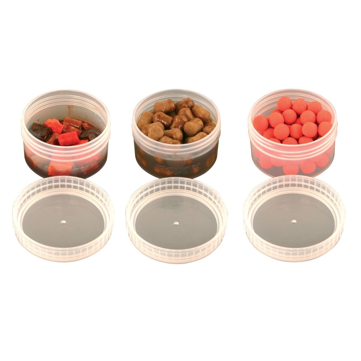 Fox Bait Tubs Half Size Glug Pots x6