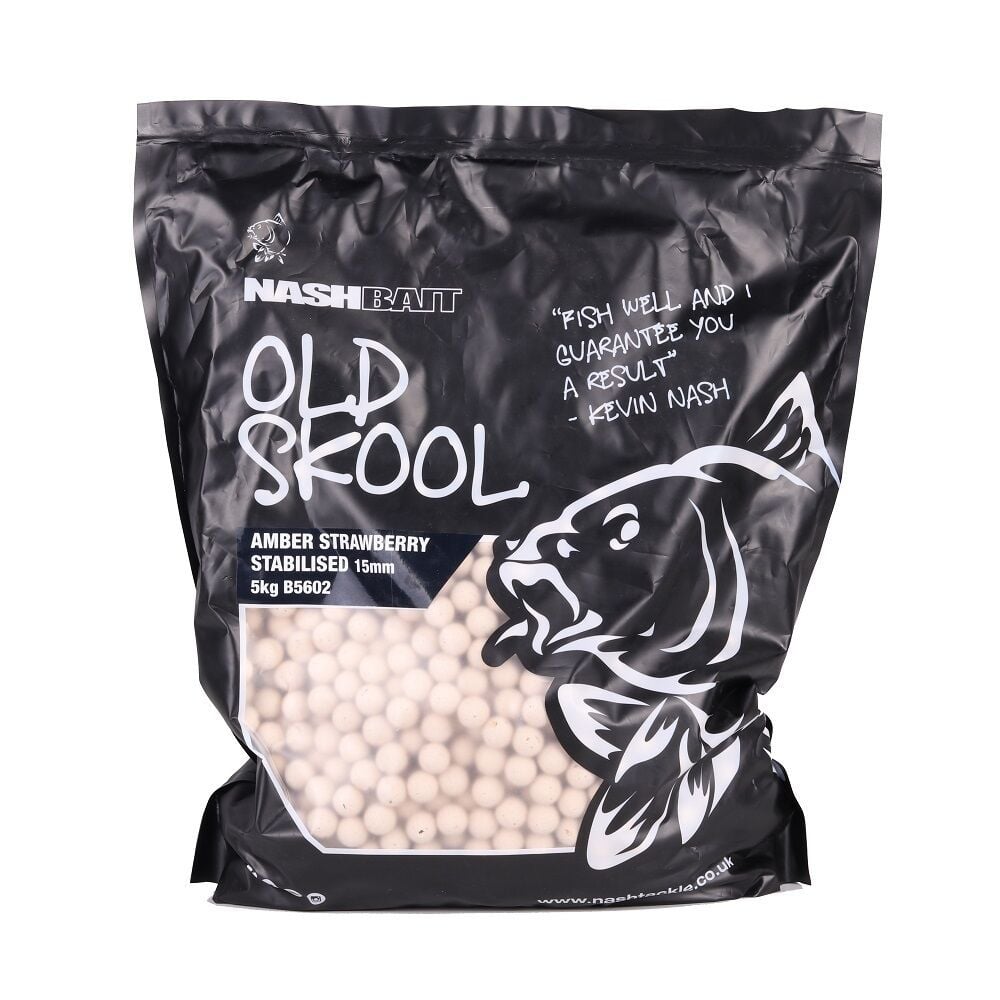 Tenslotte Kaarsen bericht Buy Nash - Old Skool Stabilised Boilies 5kg - Amber Strawberry | Total  Fishing Tackle