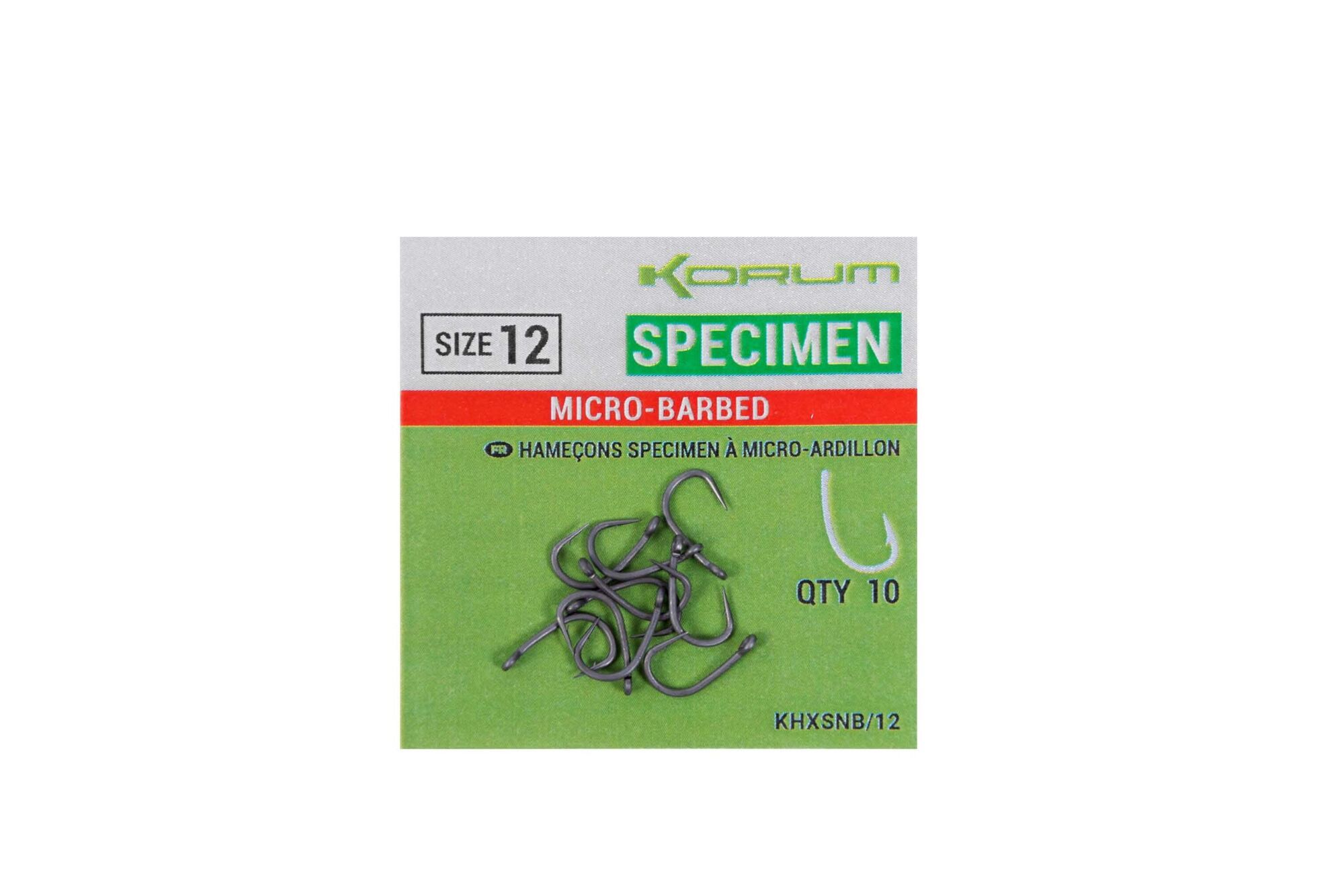 Korum Xpert Specimen Micro Barbed Hooks Carp Coarse Fishing All Sizes Available 