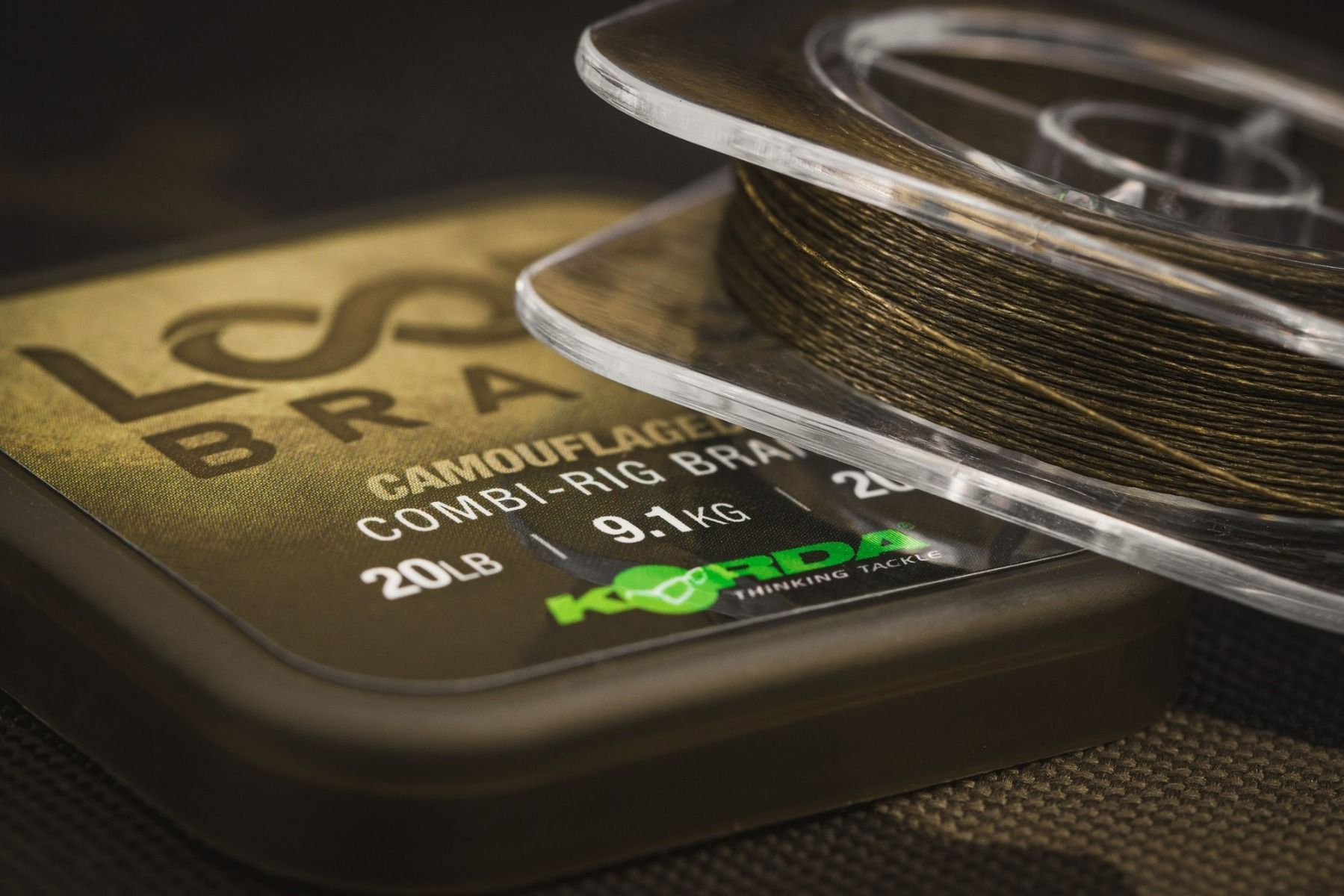 Korda Karpfen Vorfach Gewebt - 7m 50lb/22kg Harter Bleikern