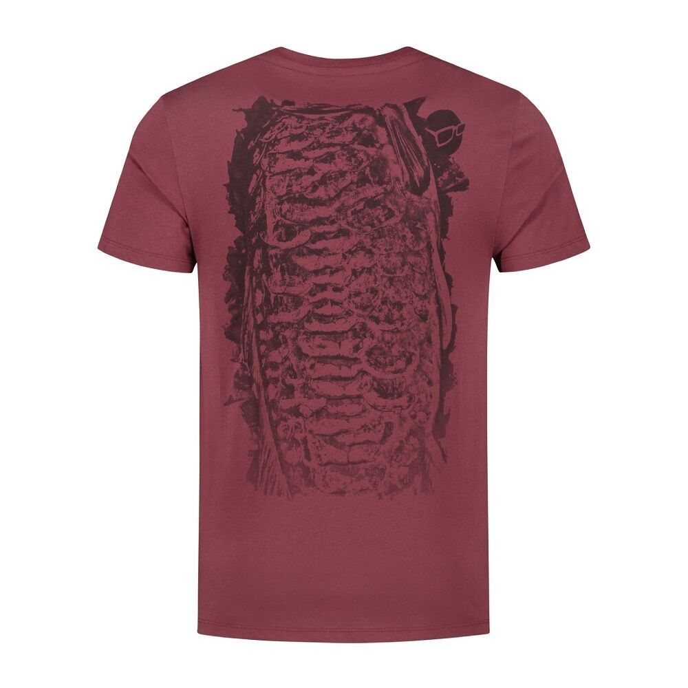 Fishing Clothes, Shoes & Accessories Korda LE Scaley Tee Burgundy Black ...
