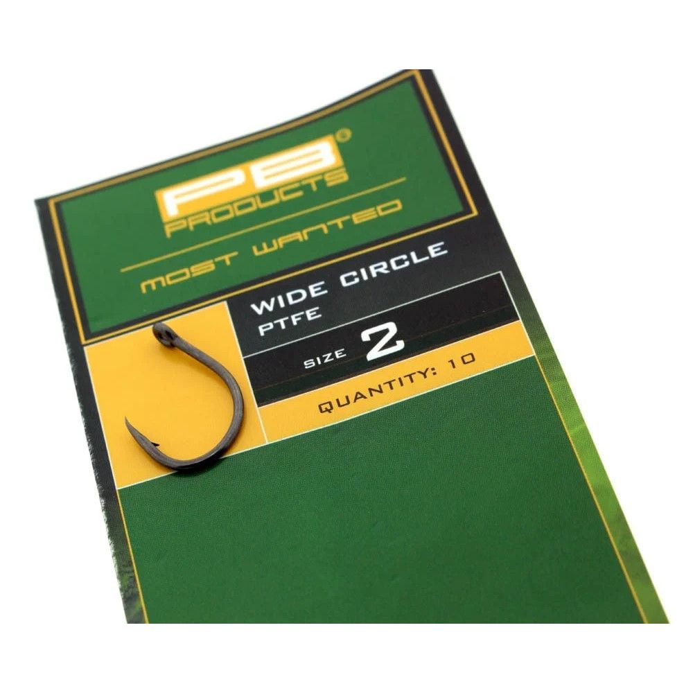 PB Products PTFE Wide Circle Hooks - 4