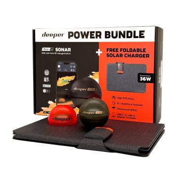 Deeper - Chirp + 3 Sonar Power Bundle With Solar Panel