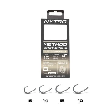 Nytro - Nto-B3 Barbless Method Bait Spike Ready Tied Rigs