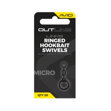 Avid - Outline Mirco Ringed Hookbait Swivel - Size 19