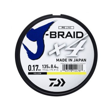 Daiwa - J Braid X4 Yellow