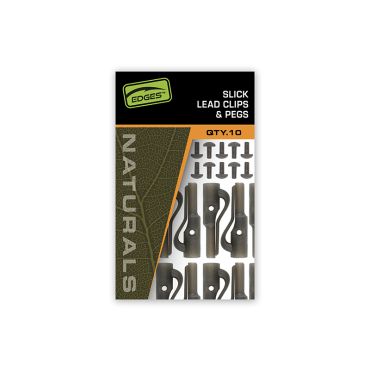 Fox - Edges Naturals Slik Lead Clip + Pegs 10pcs