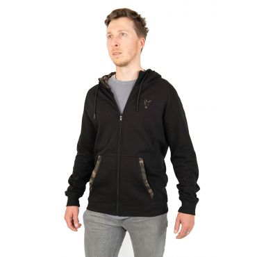 Fox - LW Black/Camo Print - Zip Hoodie