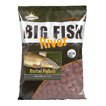 Dynamite Baits - Big Fish River Barbel Pellets Pre-Drilled 1.8kg