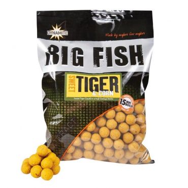 Dynamite Baits - Sweet Tiger & Corn Boilies – 1kg - 15mm