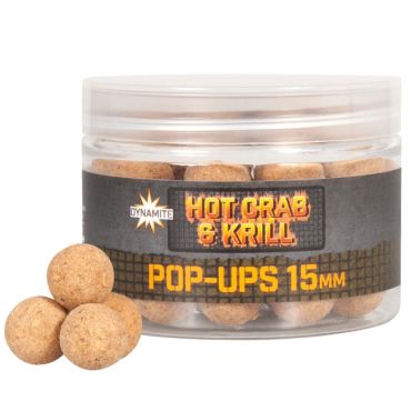 Dynamite Baits - Hot Crab & Krill Foodbait Pop-Ups 15mm