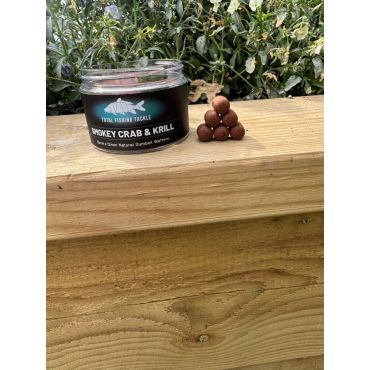 Elevate Baits - Smokey Crab & Krill 15mm x 12mm Natural Dumbell Wafters