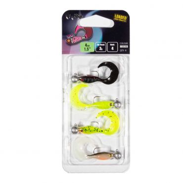 FOX RAGE - ULTRA UV MICRO GRUB MIXED COLOUR LOADED LURE PACK