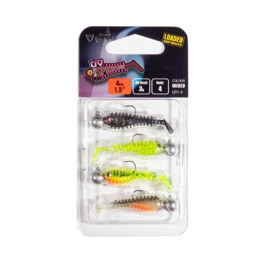 FOX RAGE - ULTRA UV MICRO SPIKEY MIXED COLOUR LOADED LURE PACK