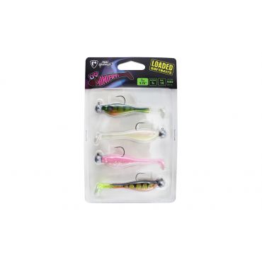 Fox Rage - Mini Fry x 4 Mixed UV Colour Pack LOADED - 5g 1/0 head
