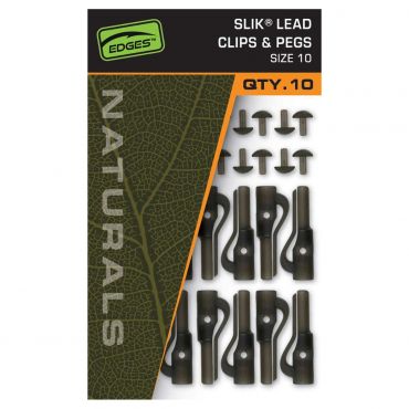 Fox - Naturals Size SZ 10 Slik Lead Clip& Pegs