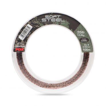 Fox - Soft Steel Fleck Camo Leader