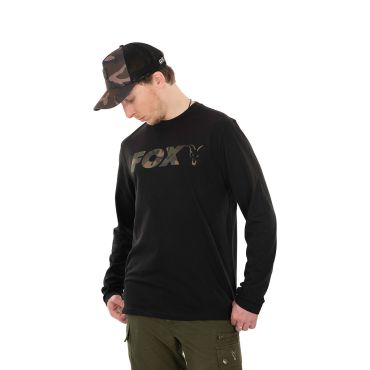 Fox - Black & Camo Long Sleeve T-Shirt