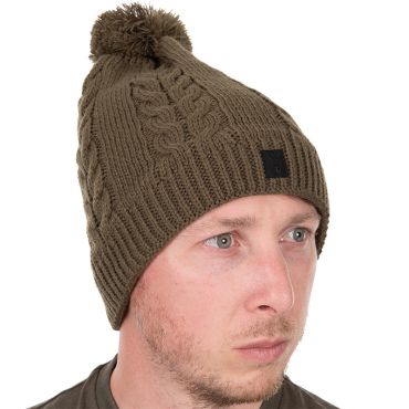 Fox - Khaki Knitted Bobble Hat