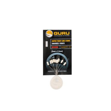 Guru - Super Tight line Stops Squared White