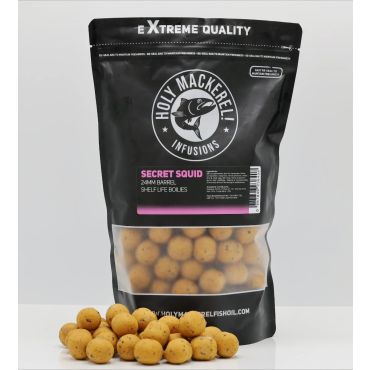 Holy Mackerel - Secret Squid 24mm Barrel Shelf Life Boilies 1kg