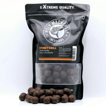 Holy Mackerel - Stinky Krill Barrel boilies 24mm 1kg Shelf Life