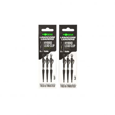 Korda - Kable Leadcore Leader Hybrid Lead Clip - 50cm