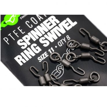 Korda - PTFE Spinner Ring Swivels - Size 11