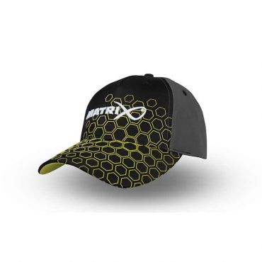 Matrix - Hex Print Baseball Cap - Black