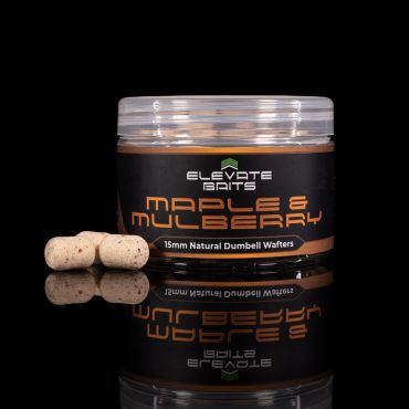 Elevate Baits - Maple and Mulberry 15mm x 12mm Natural Dumbell Wafters
